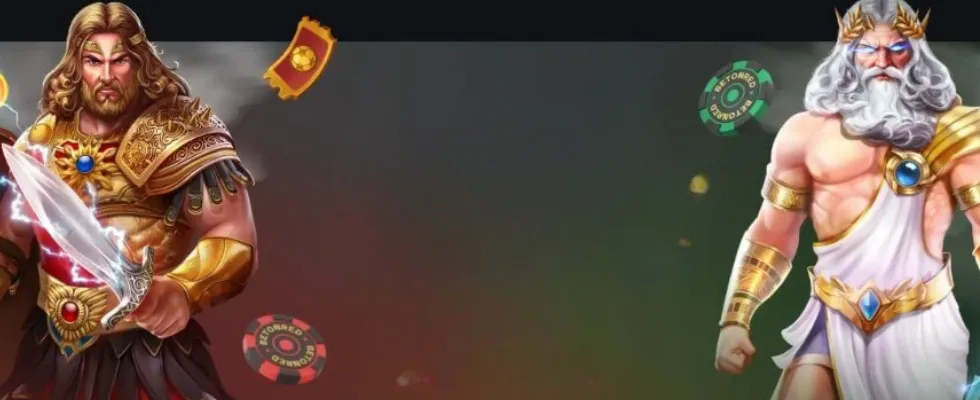 Screenshot hlavní stránky Betonred casino s výherními automaty a navigačním menu